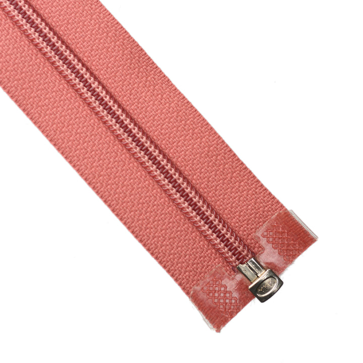 YKK NYLON OPEN-END ZIP NO.5 COL 249 RUSTY ROSE