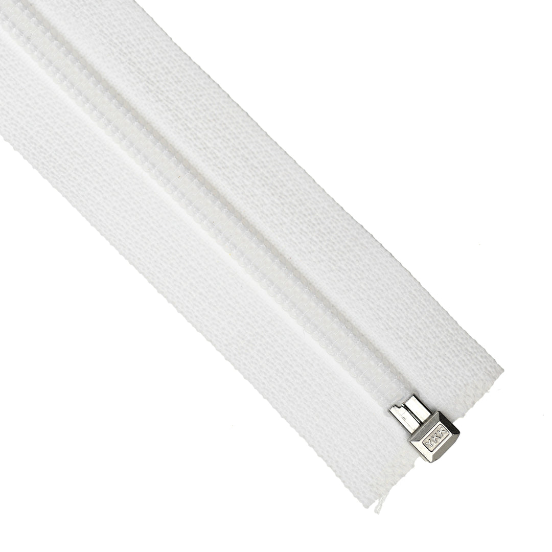 YKK NYLON OPEN-END ZIP NO.5 COL 501 WHITE