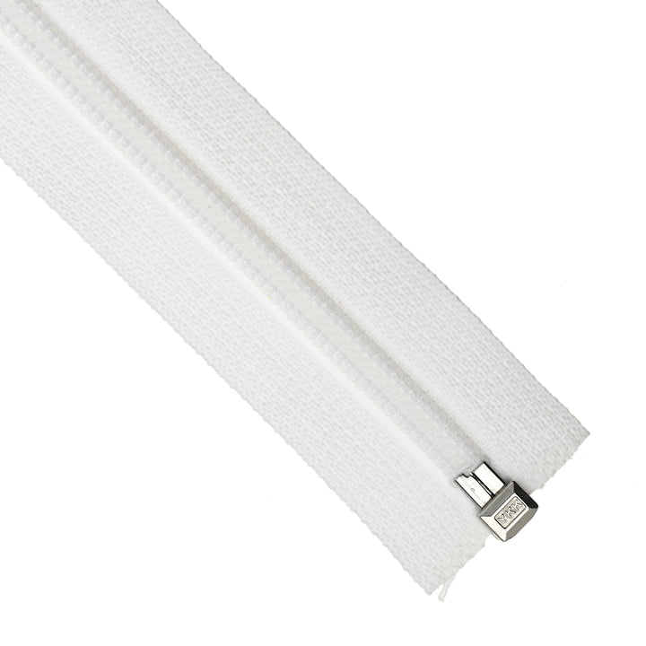 YKK NYLON OPEN-END ZIP NO.5 COL 501 WHITE