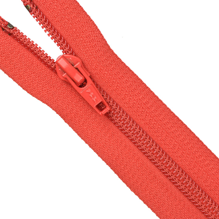 YKK NYLON OPEN-END ZIP NO.5 COL 518 WARM RED