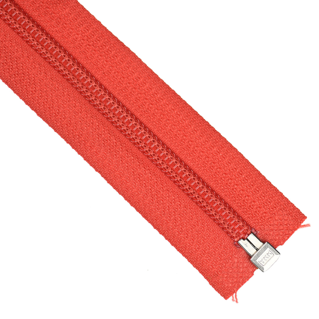 YKK NYLON OPEN-END ZIP NO.5 COL 518 WARM RED