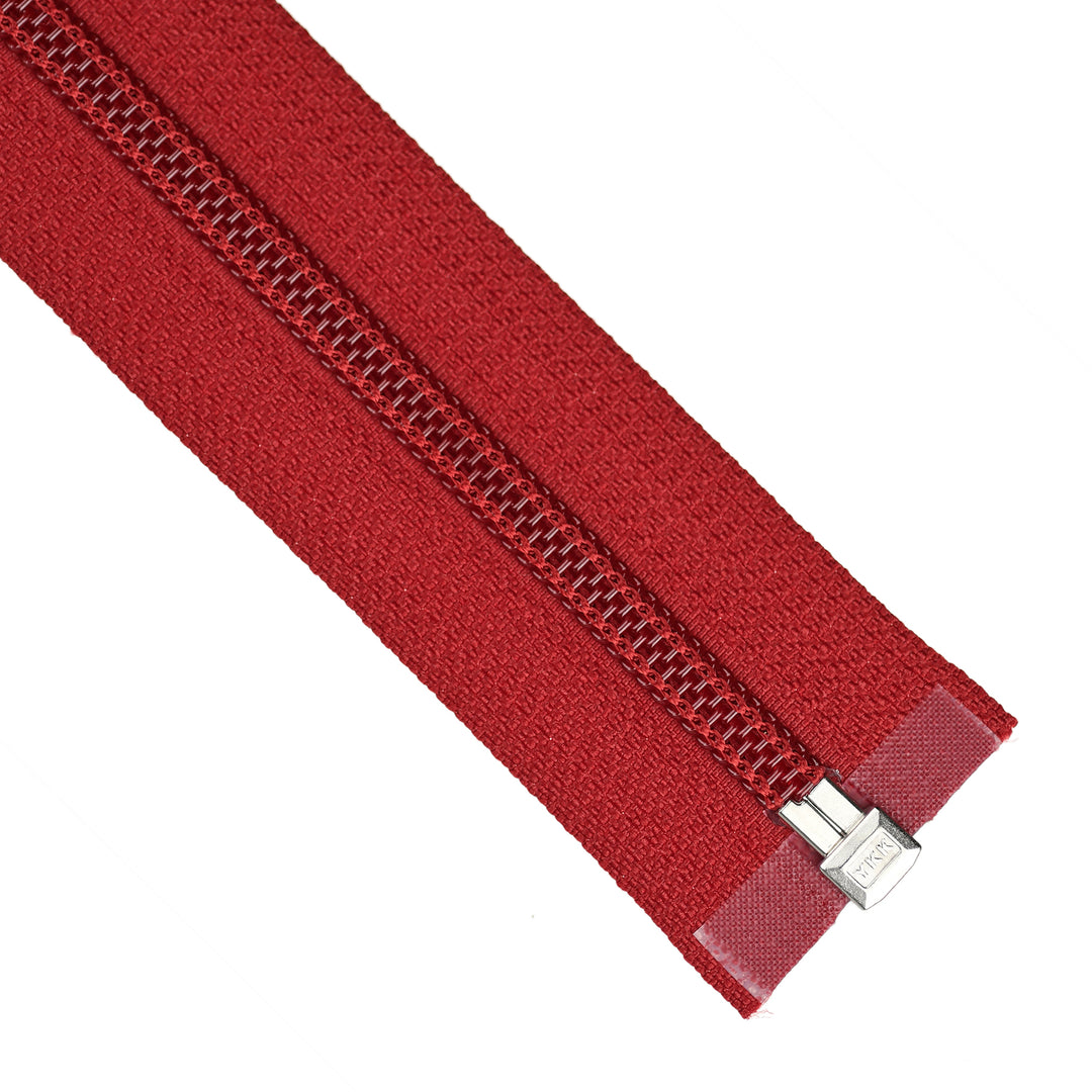 YKK NYLON OPEN-END ZIP NO.5 COL 520 DARK RED