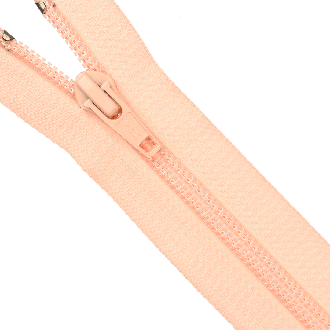 YKK NYLON OPEN-END ZIP NO.5 COL 521 LIGHT APRICOT