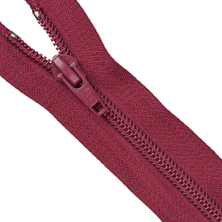 YKK NYLON OPEN-END ZIP NO.5 COL 525 DARK CHERRY