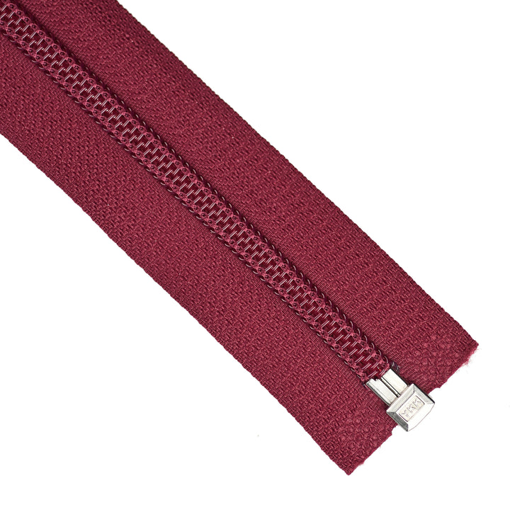 YKK NYLON OPEN-END ZIP NO.5 COL 525 DARK CHERRY