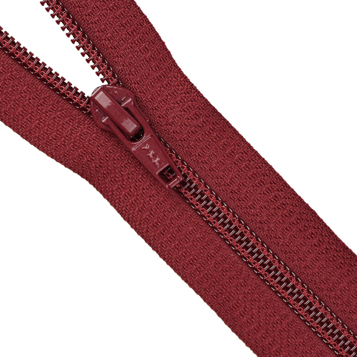 YKK NYLON OPEN-END ZIP NO.5 COL 527 BURGUNDY