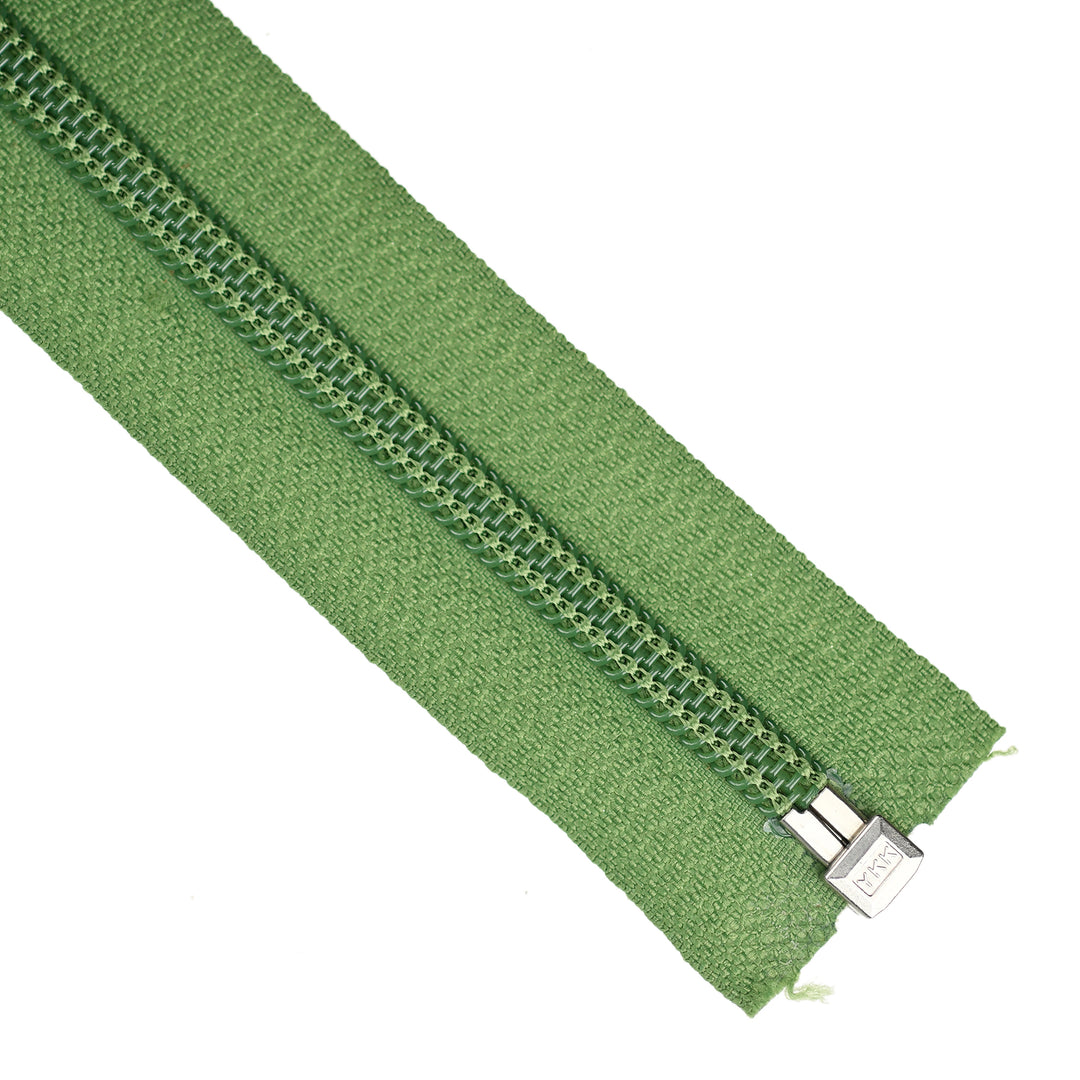 YKK NYLON OPEN-END ZIP NO.5 COL 528 LAWN GREEN