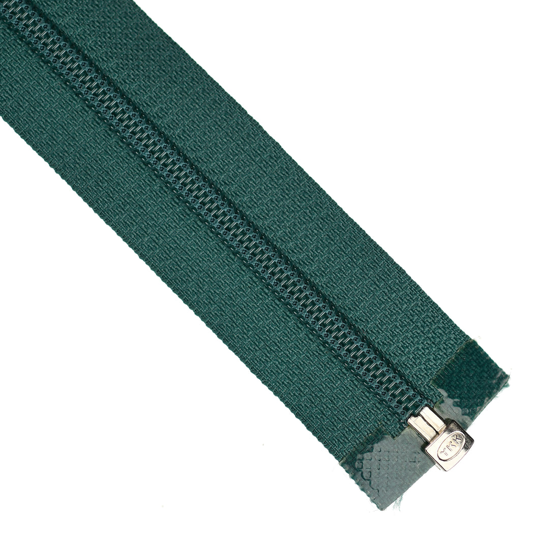 YKK NYLON OPEN-END ZIP NO.5 COL 530 BOTTLE GREEN