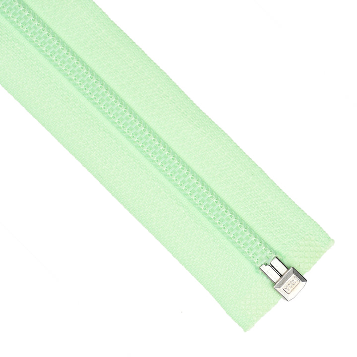 YKK NYLON OPEN-END ZIP NO.5 COL 532 SOFT GREEN