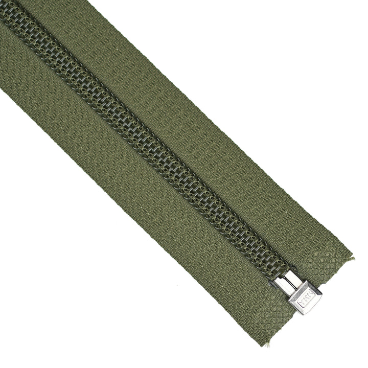 YKK NYLON OPEN-END ZIP NO.5 COL 566 HUNTER GREEN