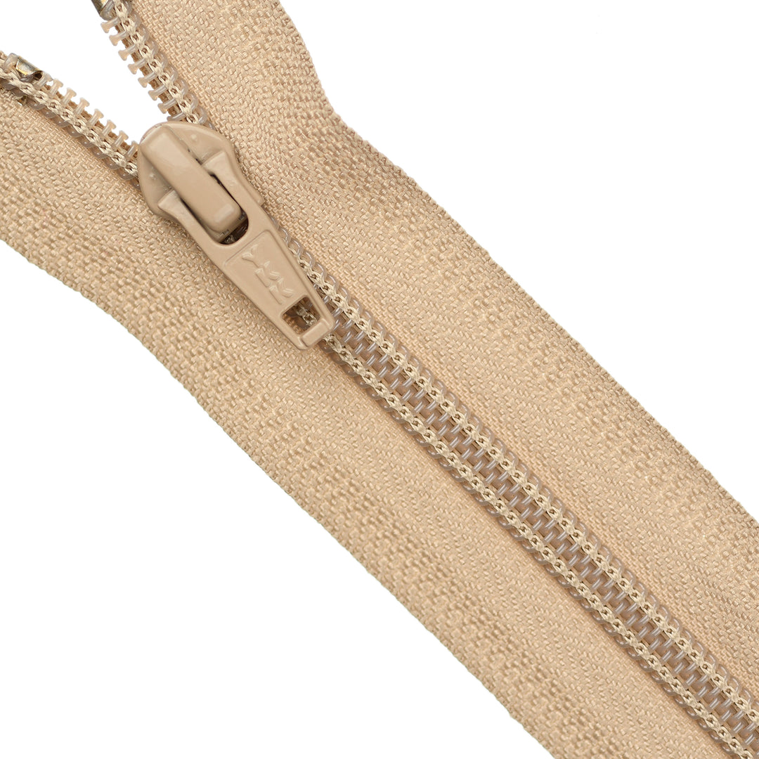 YKK NYLON OPEN-END ZIP NO.5 COL 573 BEIGE