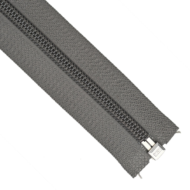 YKK NYLON OPEN-END ZIP NO.5 COL 860 ELEPHANT GREY
