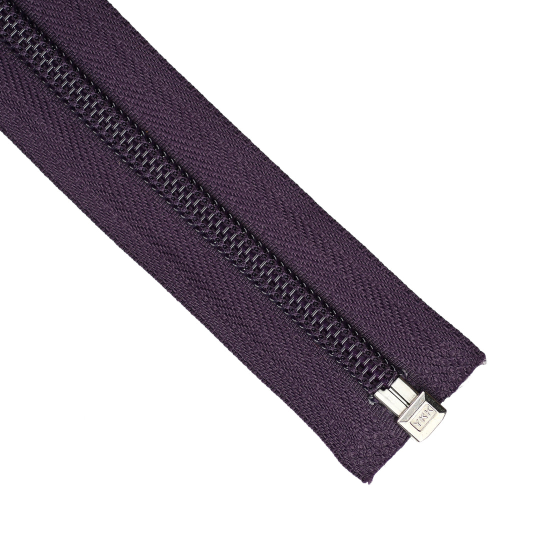 YKK NYLON OPEN-END ZIP NO.5 COL 867 AUBERGINE