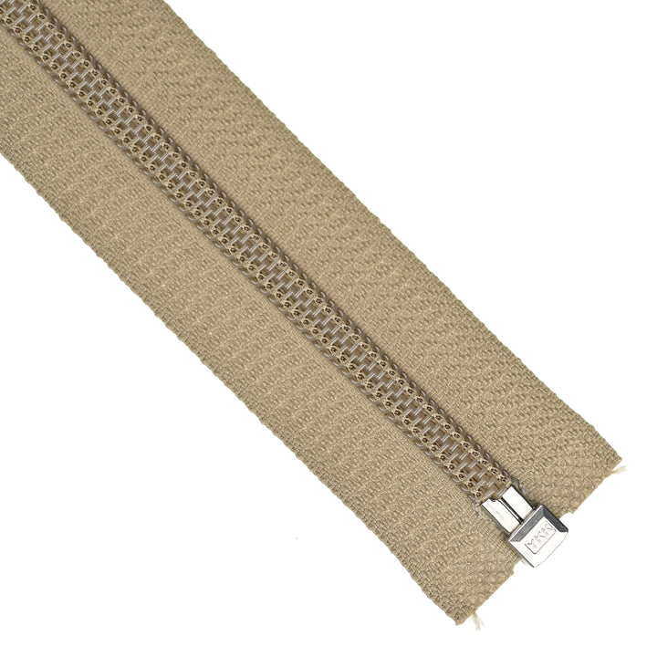 YKK NYLON OPEN-END ZIP NO.5 COL 886 LIGHT COCOA