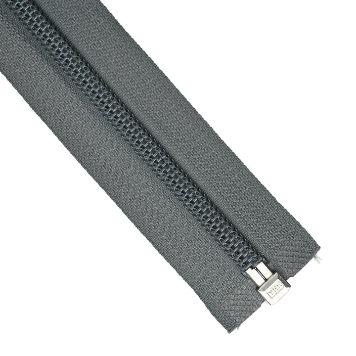 YKK NYLON OPEN-END ZIP NO.5 COL 914 LEAD GREY