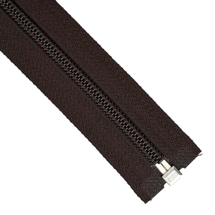 YKK NYLON OPEN-END ZIP NO.5 COL 917 DARK BROWN