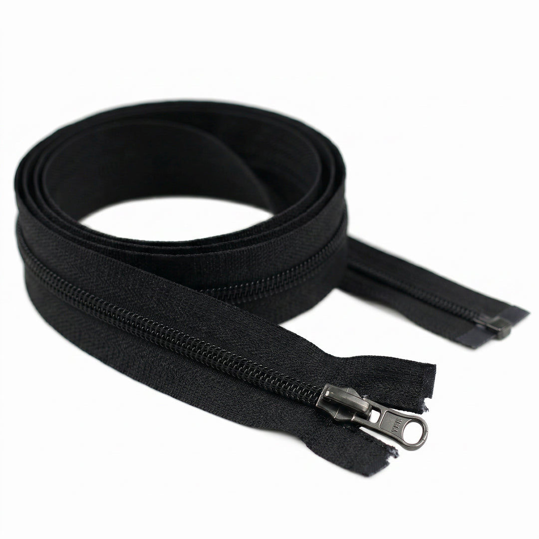 YKK EXTRA-LONG OPEN-END ZIP FOR SLEEPING BAGS COL 580 BLACK