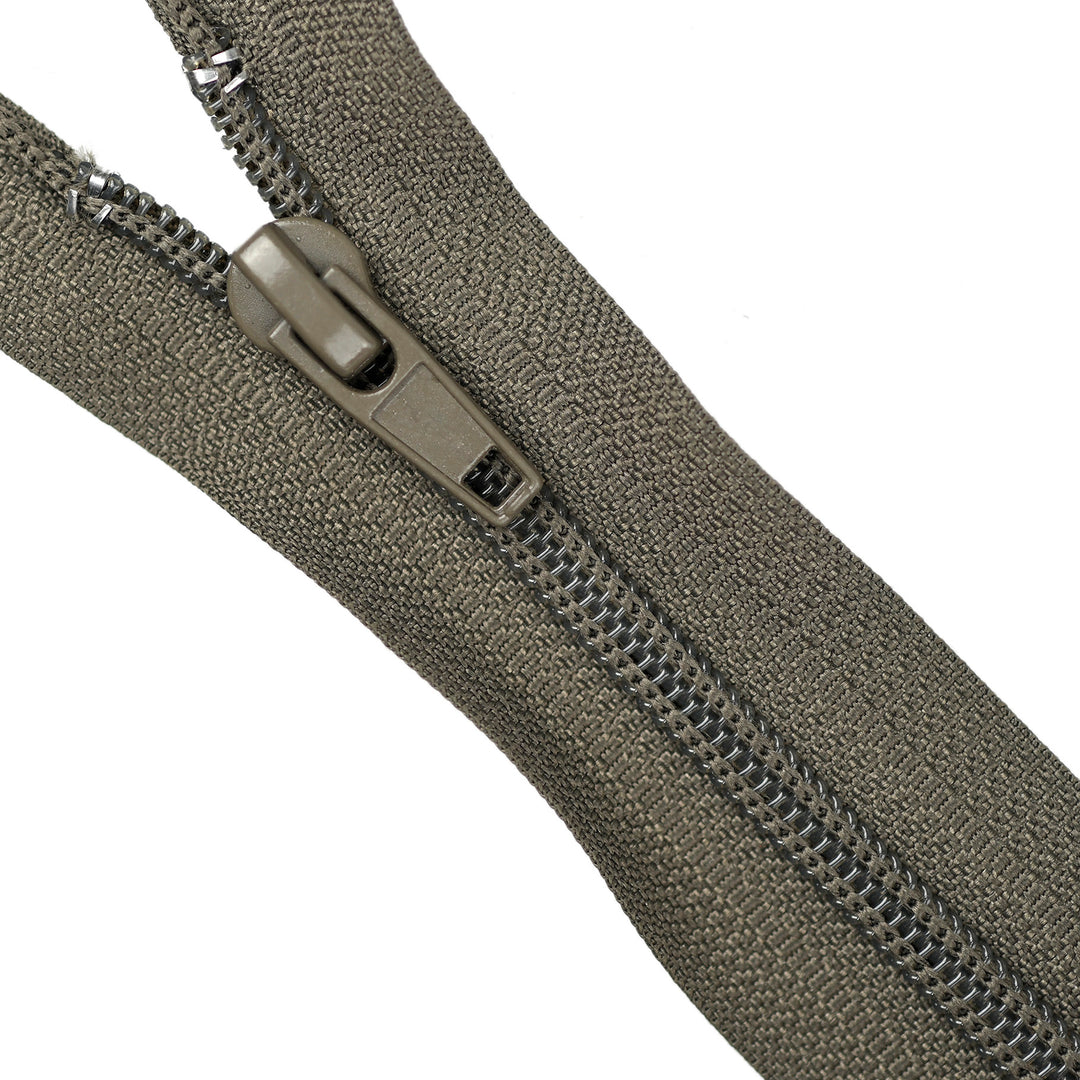 NYLON OPEN-END ZIP NO.5 COL WOMBAT