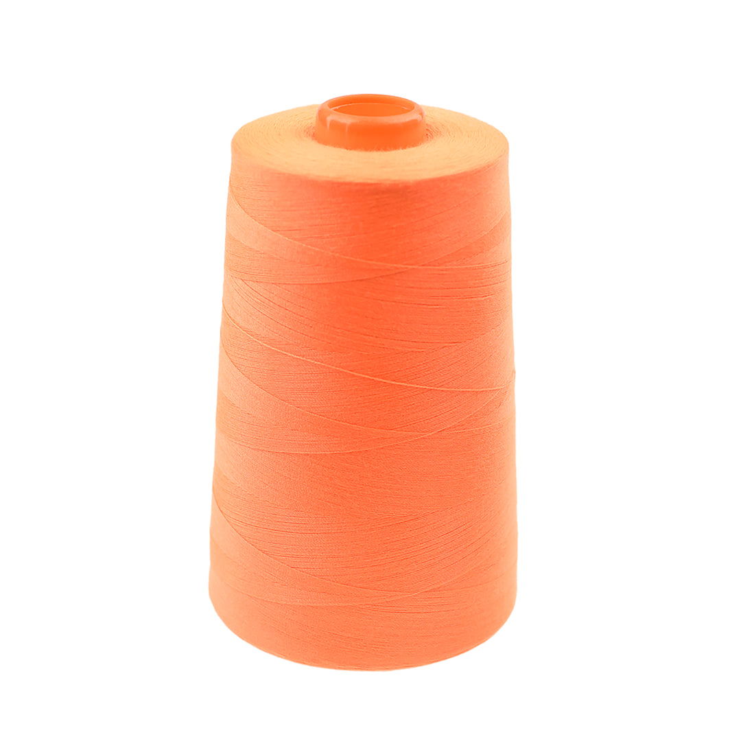 SPUN POLYESTER THREAD 5000M FLUORO ORANGE